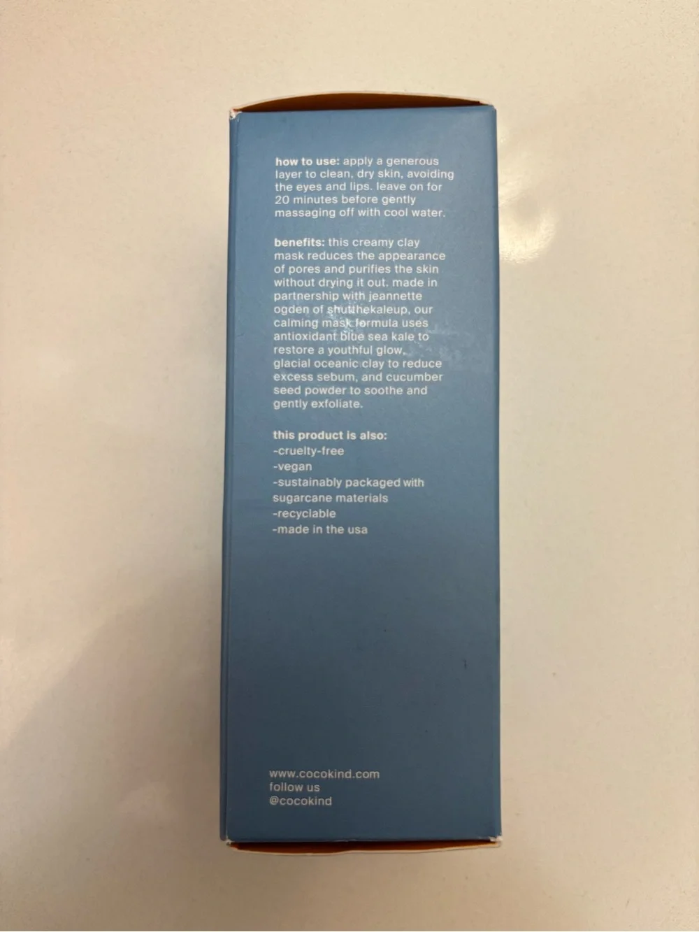 NWT Cocokind Sea Kale Clay Mask
